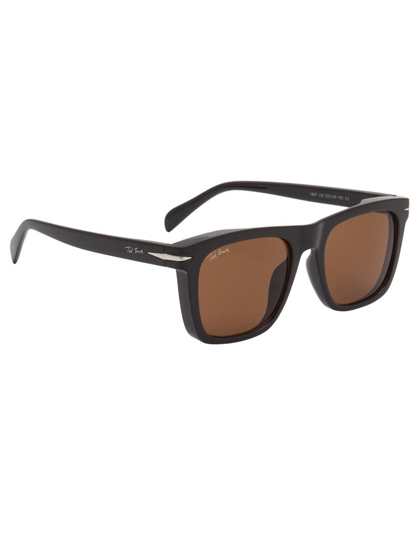 ted smith iconic uv protection black & brown sunglasses for mens womens - 21731653 - Standard Image - 2