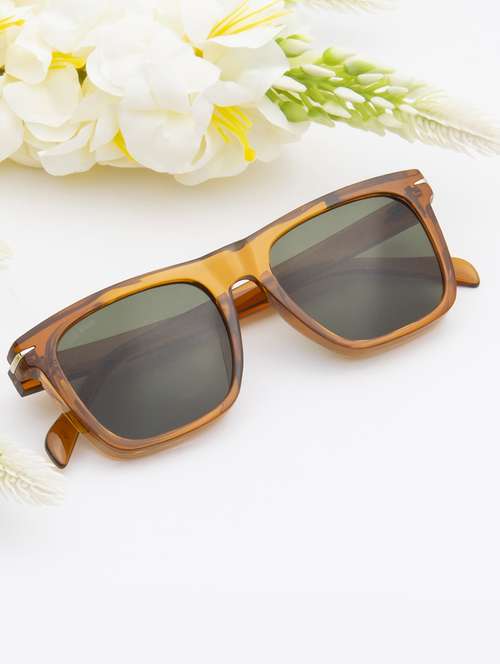 ted smith iconic uv protection black & brown sunglasses for mens womens - 21731654 - Standard Image - 0