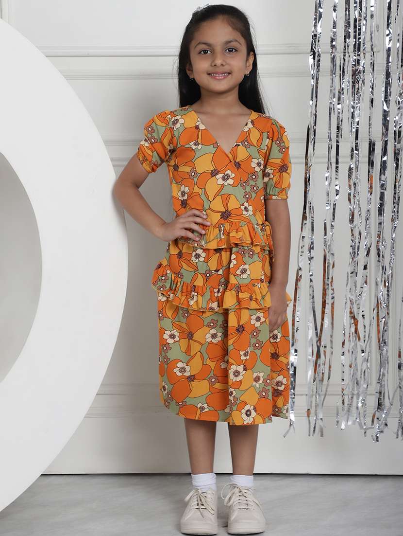 girls floral print dress