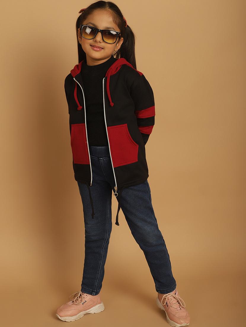 girls color block long sleeve sweatshirt - 21731956 - Standard Image - 2