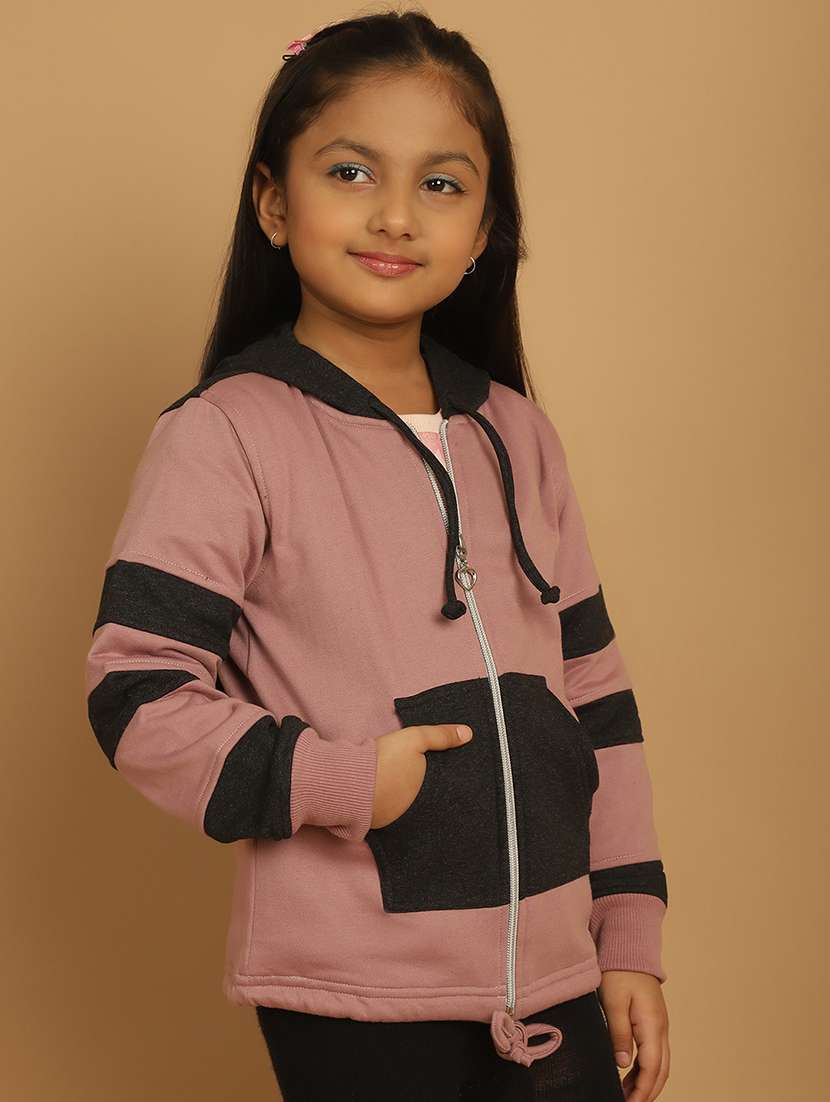 girls color block long sleeve sweatshirt - 21731958 - Standard Image - 2