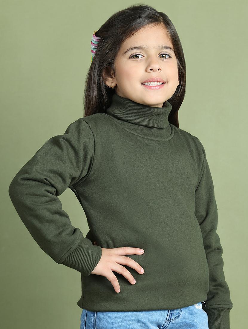 girls solid long sleeve sweatshirt - 21731977 - Standard Image - 2