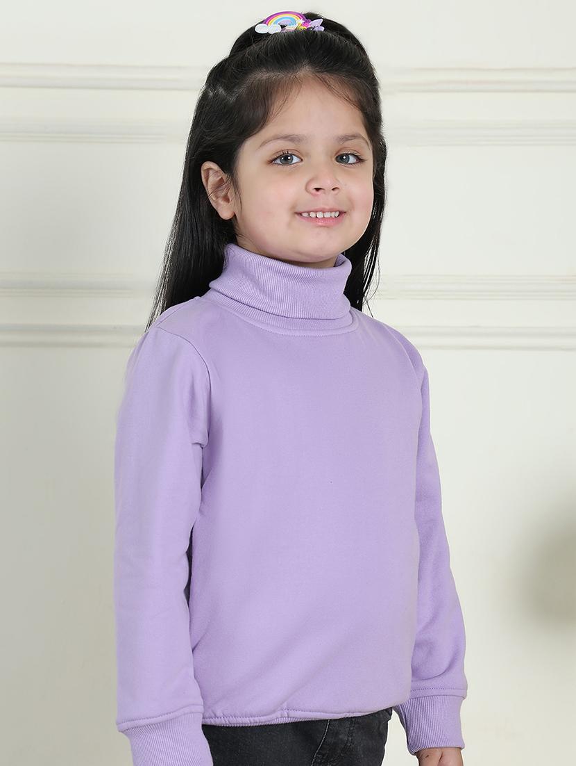 girls solid long sleeve sweatshirt - 21731988 - Standard Image - 2