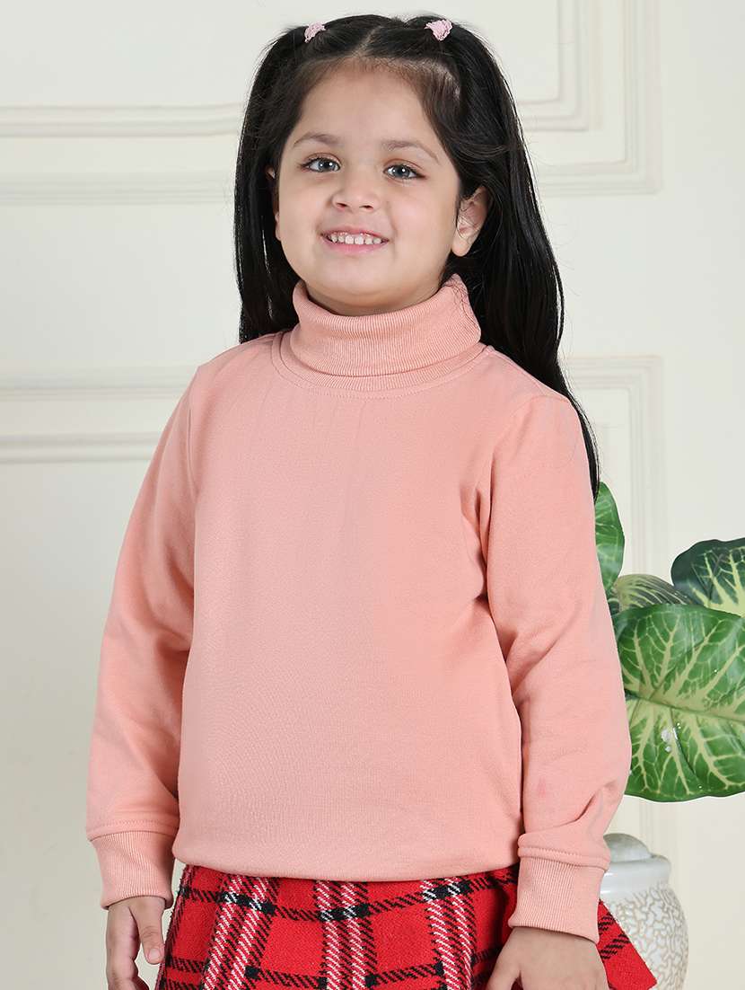 girls solid long sleeve sweatshirt - 21731989 - Standard Image - 2
