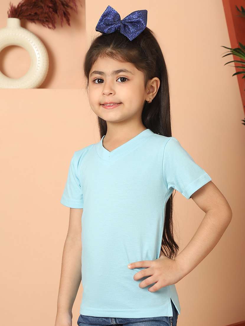 girls solid short sleeve tee - 21732014 -  Standard Image - 2