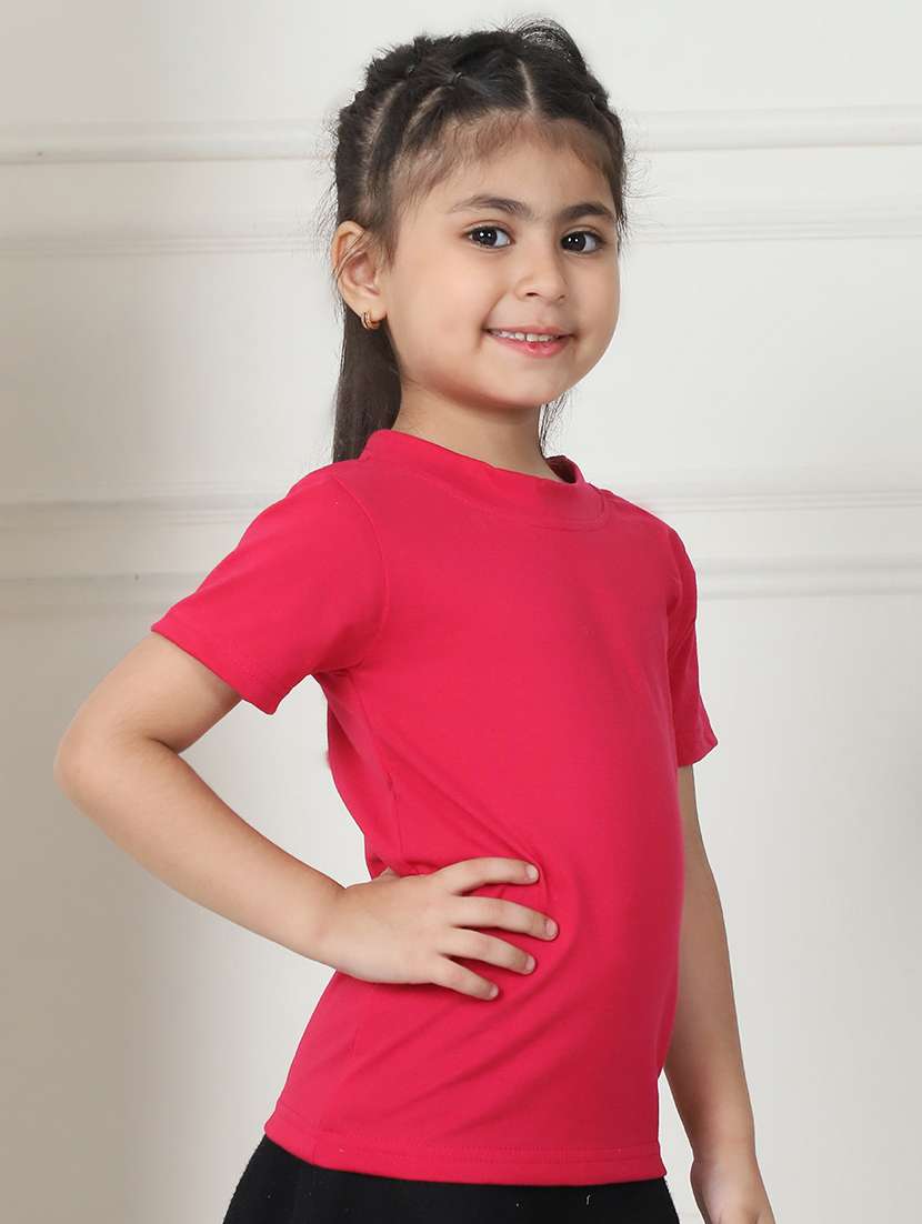 girls solid short sleeve tee - 21732026 - Standard Image - 2