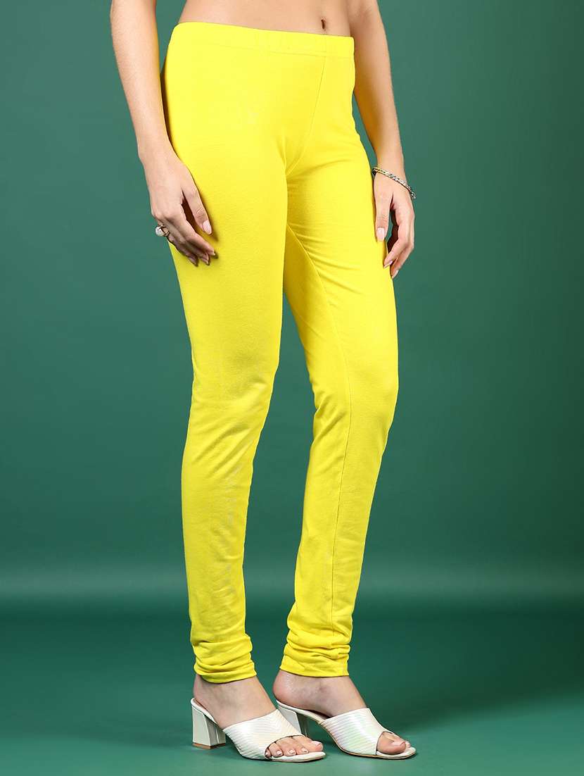 women solid mid rise full length legging - 21732155 -  Standard Image - 2