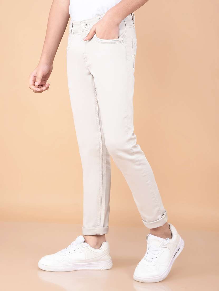boys solid mid rise jeans - 21732550 -  Standard Image - 2