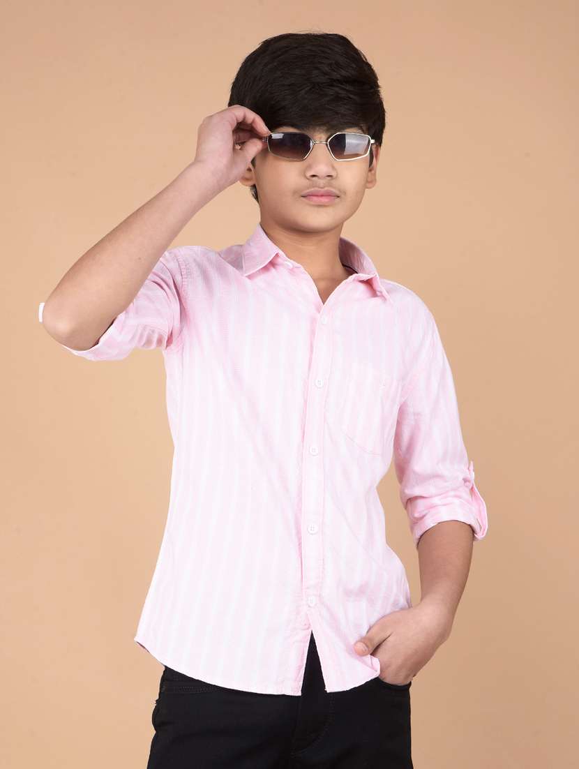 boys striped long sleeve shirt