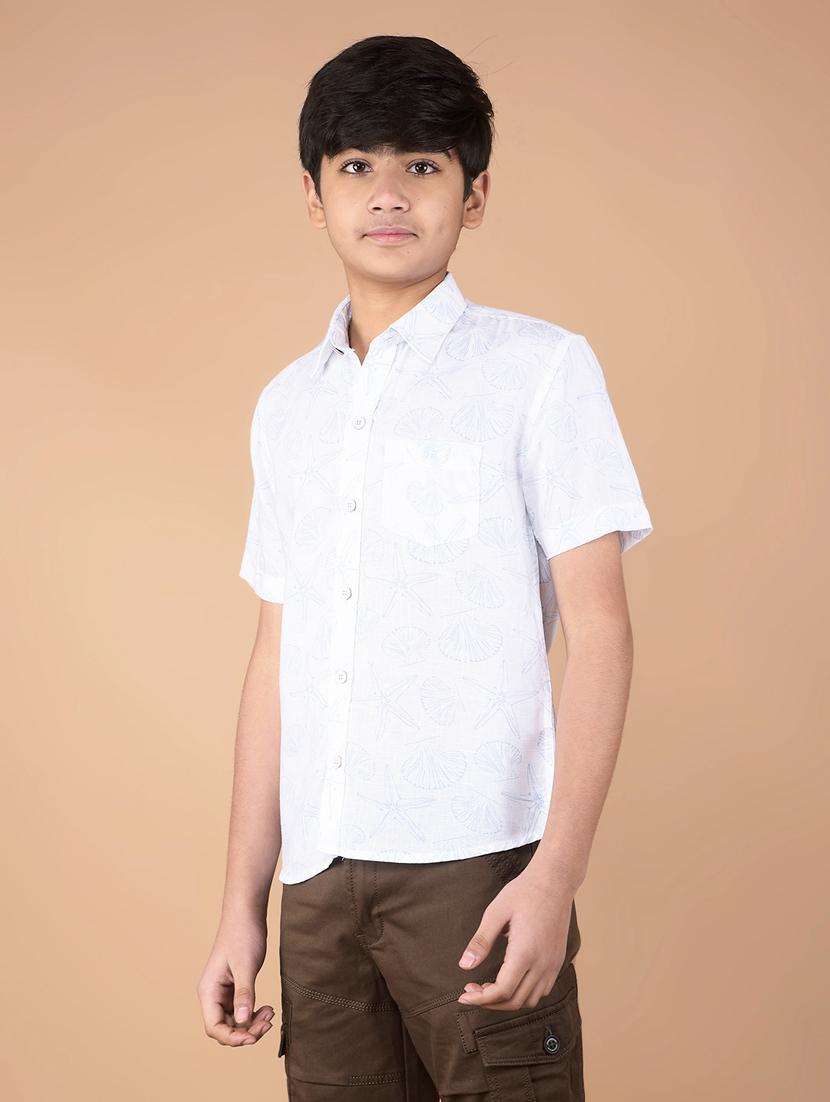boys printed short sleeve shirt - 21732572 - Standard Image - 2