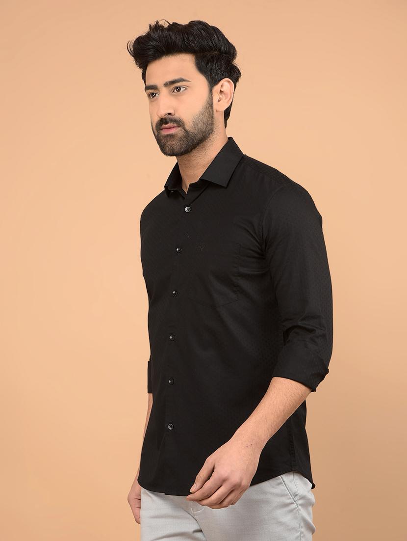 men long sleeves self design casual shirt - 21732630 - Standard Image - 2