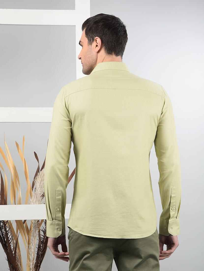 men long sleeves solid casual shirt - 21732635 - Standard Image - 2