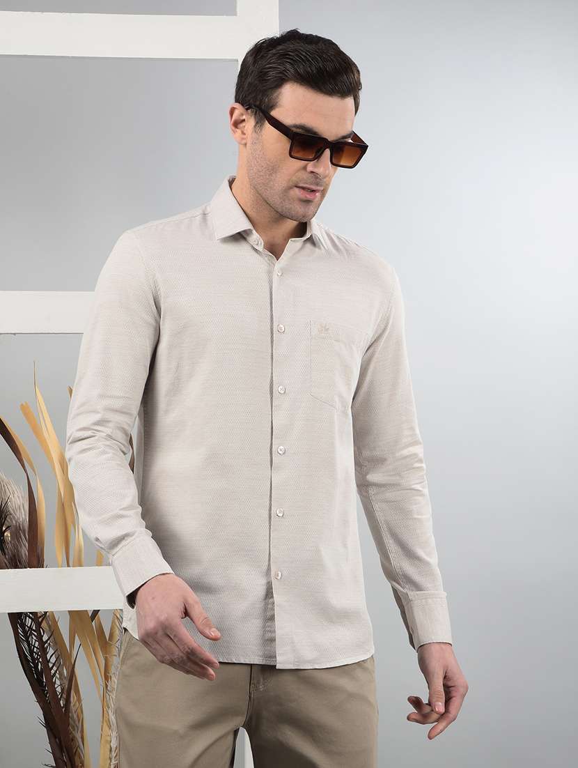 men long sleeves self design casual shirt - 21732638 -  Standard Image - 2