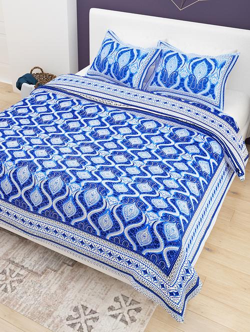 printed bedsheet with coordinated pillow covers  - 21732986 -  Standard Image - 0