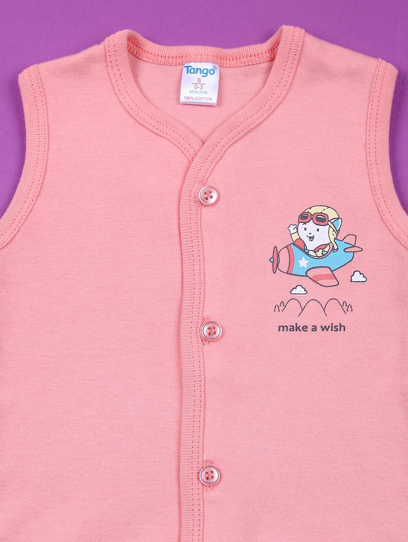 kids pack of 3 printed sleeveless t-shirt - 21733426 -  Standard Image - 2