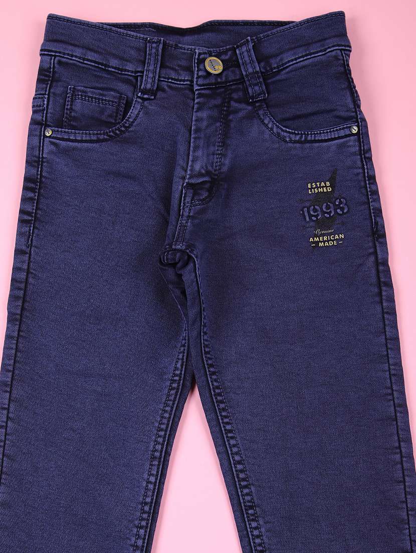 boys solid mid rise slim fit jean - 21733461 -  Standard Image - 2