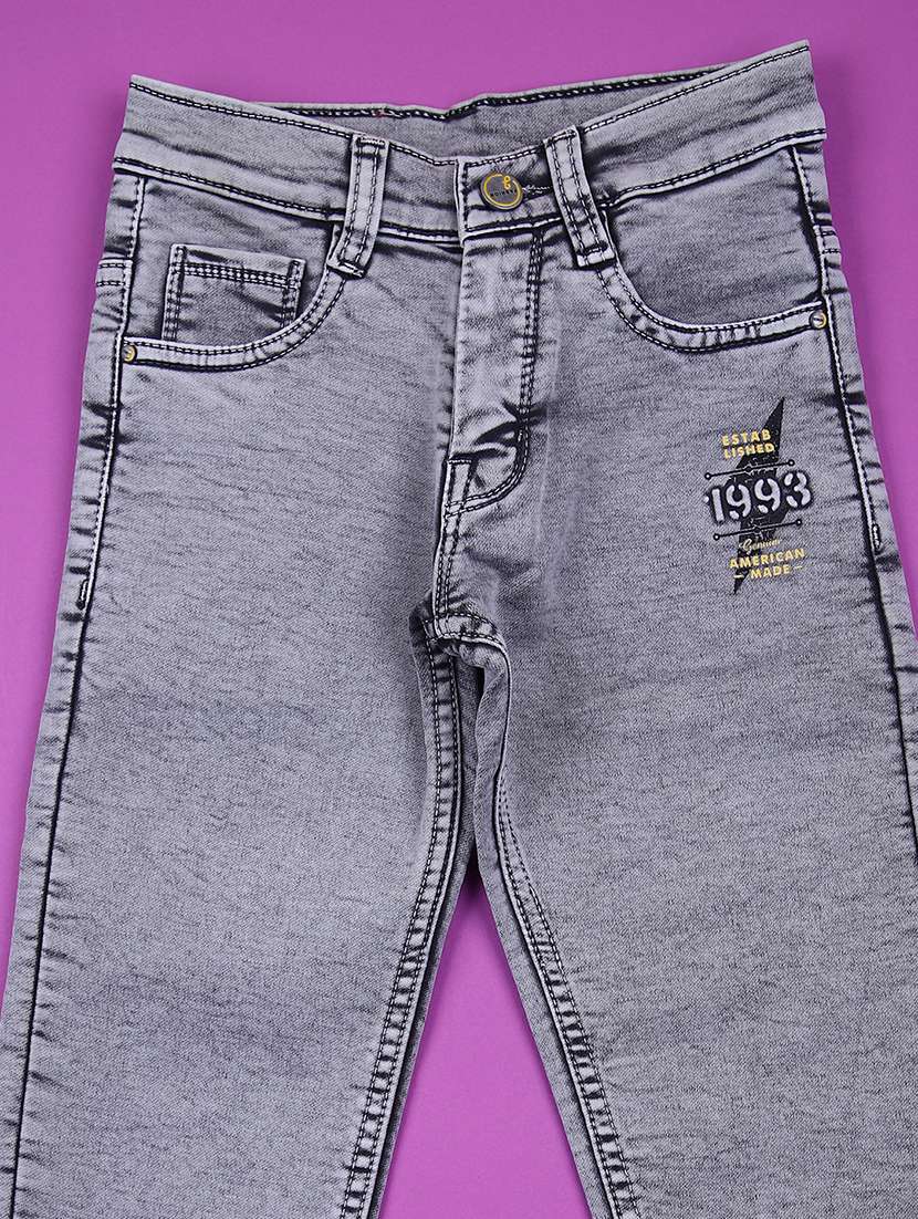 boys solid mid rise slim fit jean - 21733463 -  Standard Image - 2