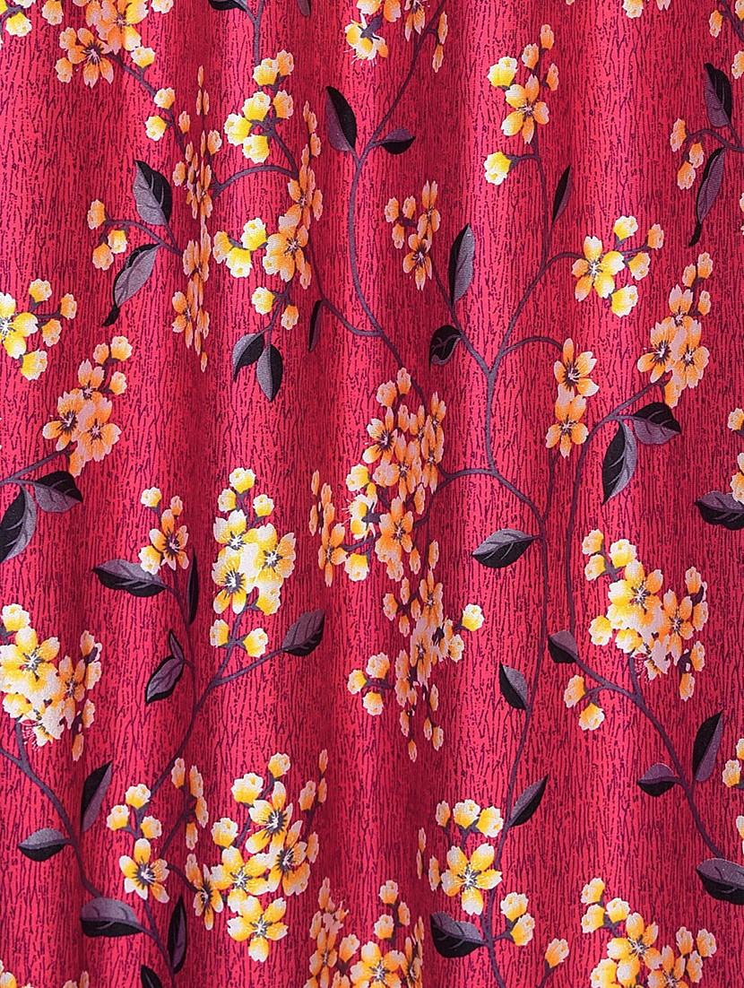 stylish and attractive floral printed curtains - set of 2 - 21734321 - Standard Image - 2