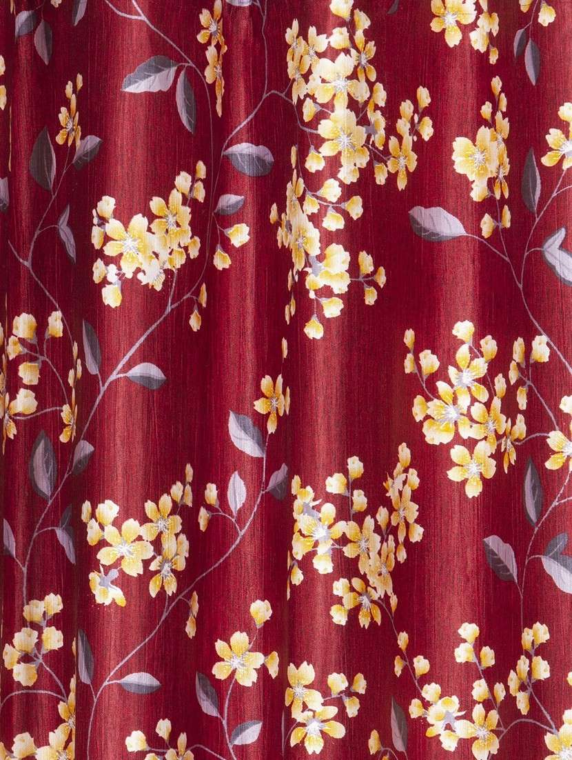 stylish and attractive floral printed curtains - set of 2 - 21734601 -  Standard Image - 2