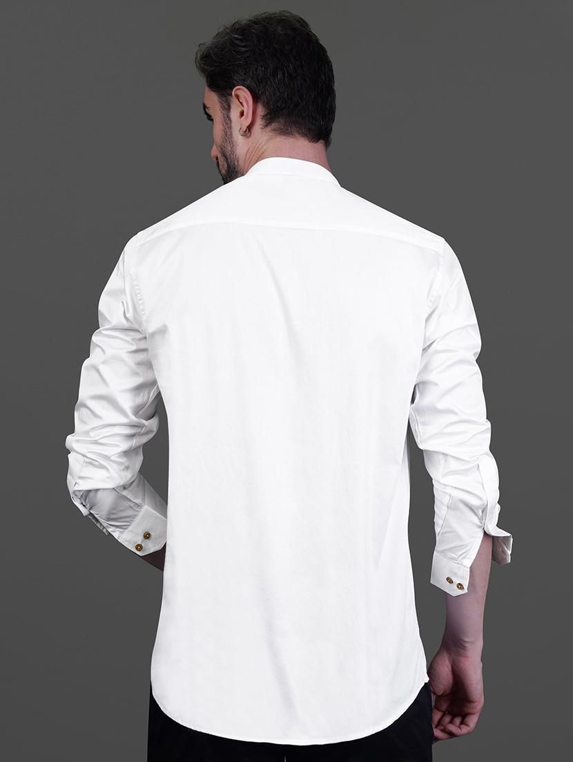 men solid long sleeve short kurta - 21734948 - Standard Image - 2