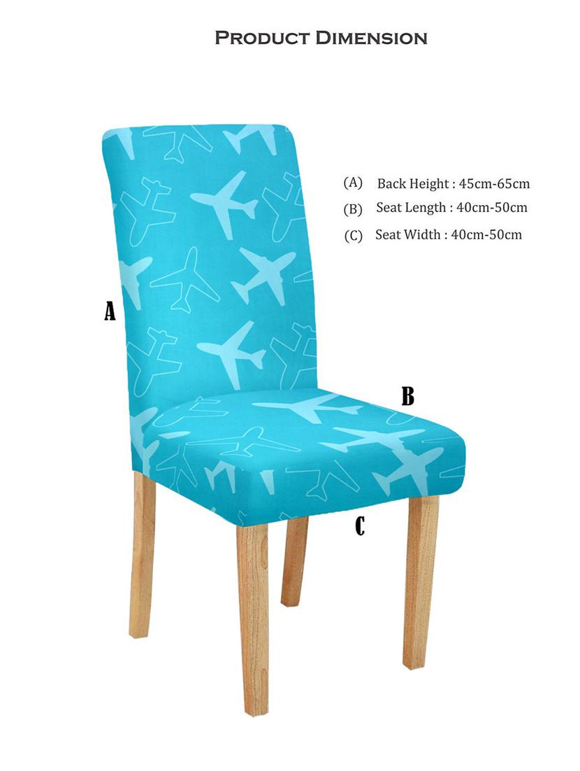 printed stretchable soft elastic dining chair covers - 21735339 - Standard Image - 2