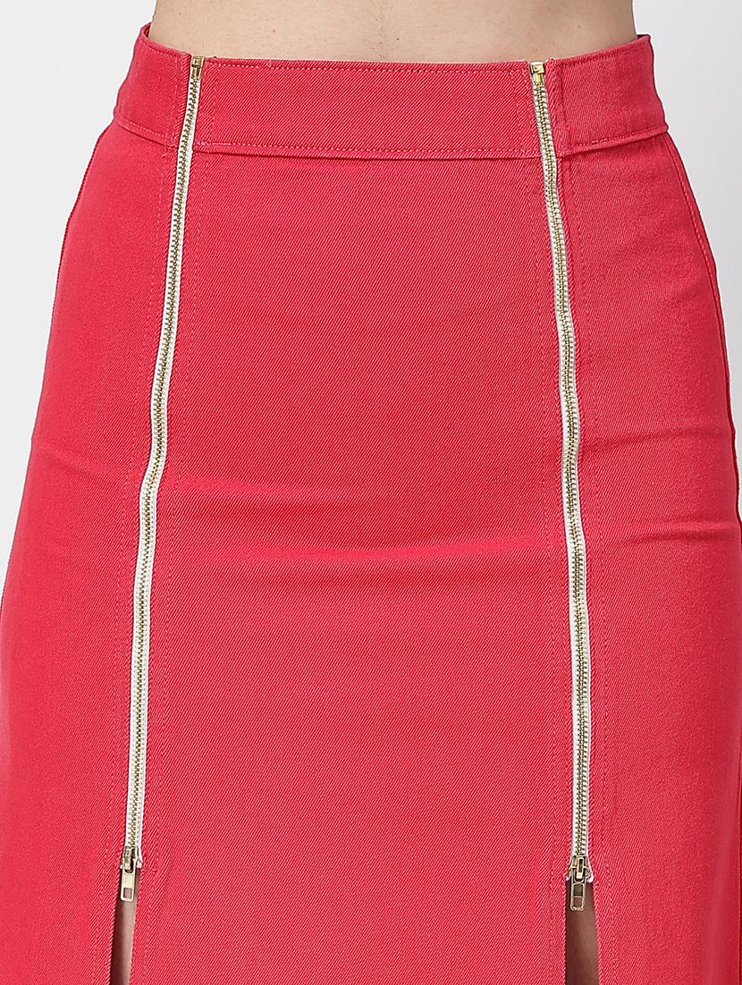 women pink solid top and skirt co-ord set - 21737320 - Standard Image - 7