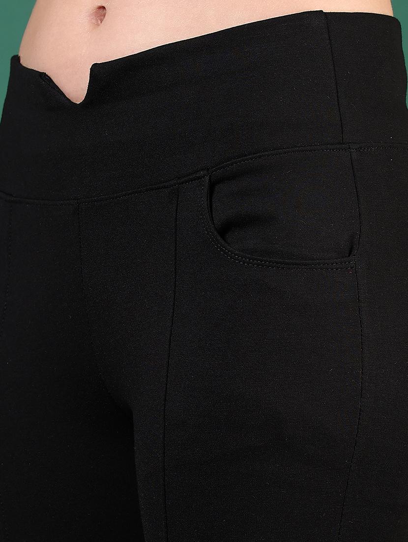 women solid mid rise slim fit jegging - 21737830 - Standard Image - 2