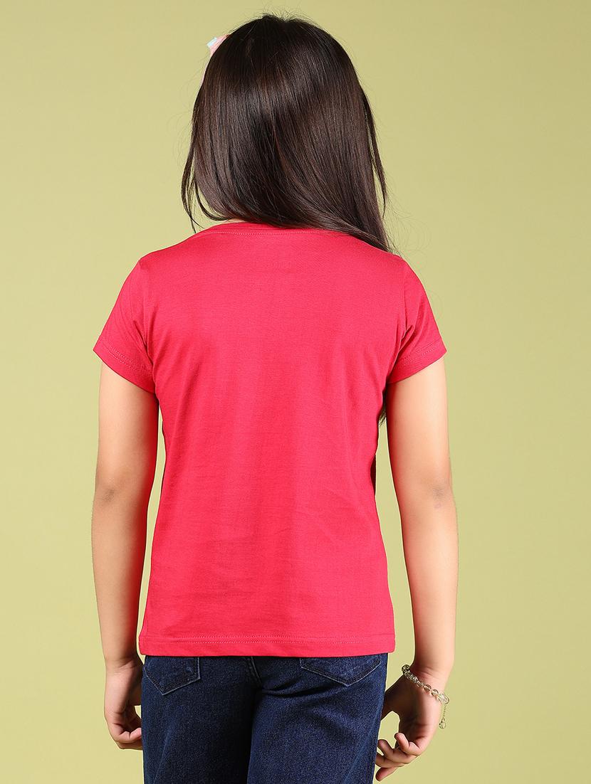 girls printed short sleeves round neck tee - 21737863 - Standard Image - 2