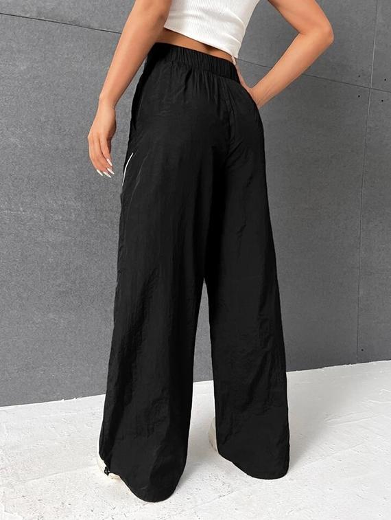 women printed high rise track pant - 21739083 - Standard Image - 2