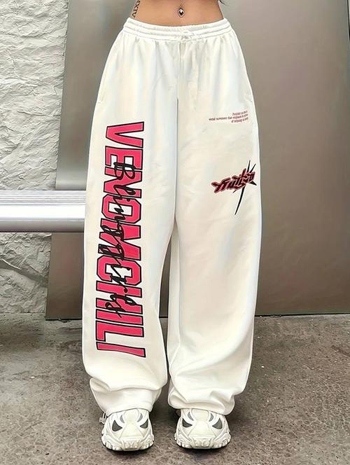 women printed mid rise track pant - 21739345 - Standard Image - 0