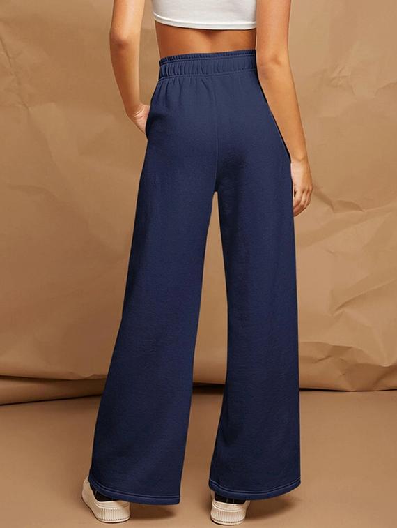 women solid mid rise track pant - 21739468 - Standard Image - 2