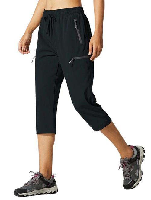 women solid mid rise cropped track pant - 21739505 -  Standard Image - 0