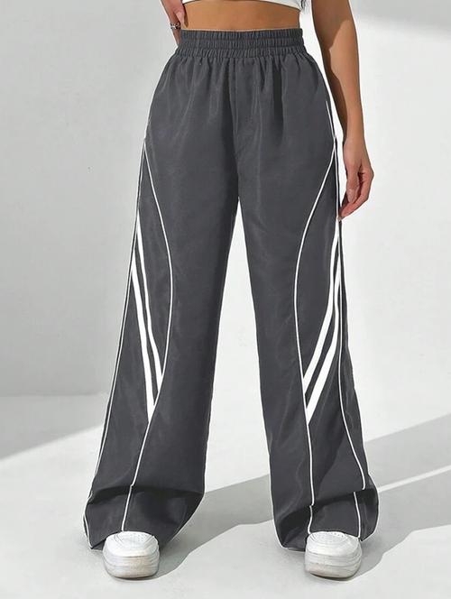 women solid mid rise track pant - 21739550 -  Standard Image - 0