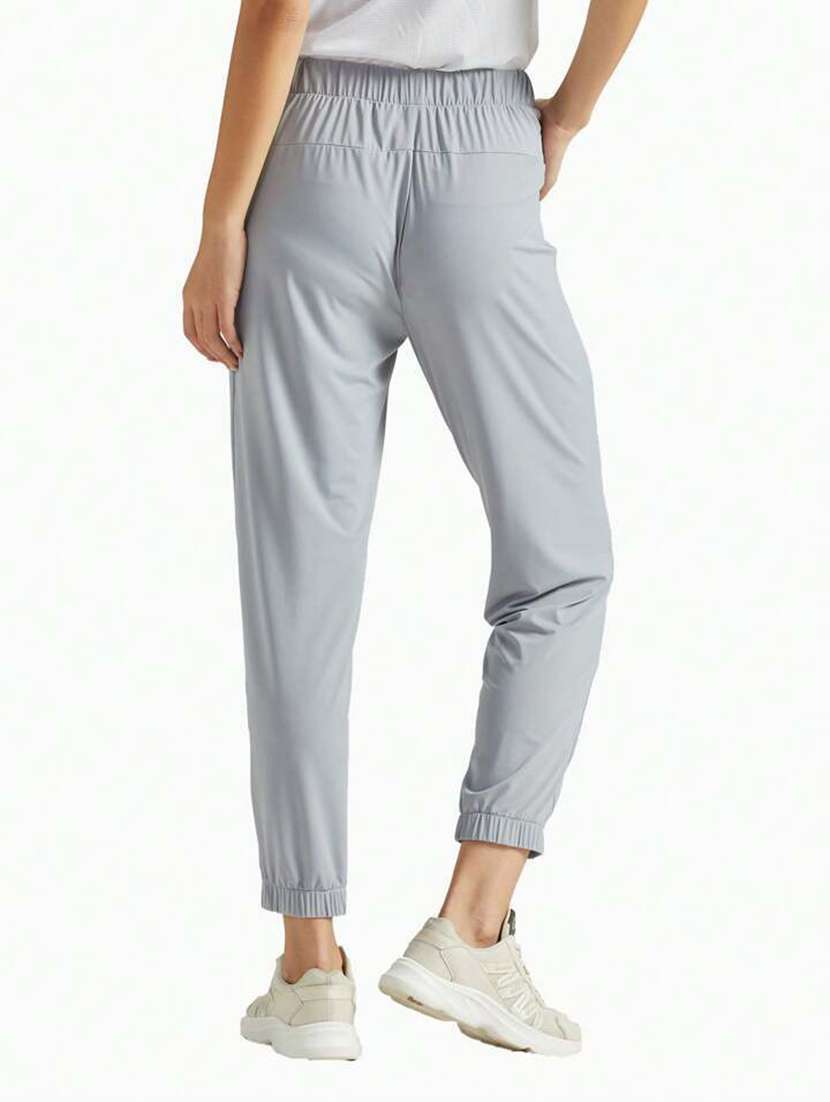 women solid mid rise joggers - 21739919 - Standard Image - 2