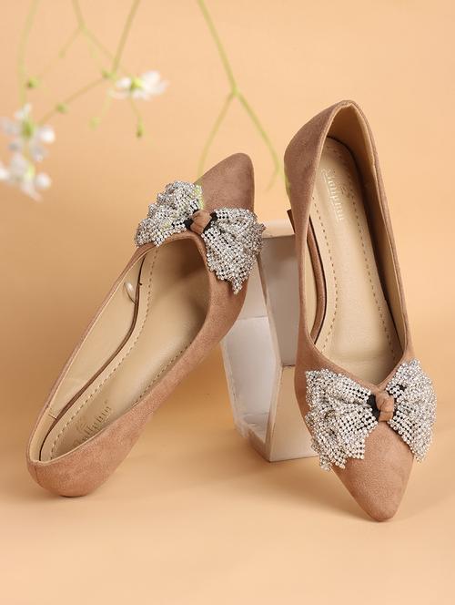 women beige slip on pump - 21740068 -  Standard Image - 0