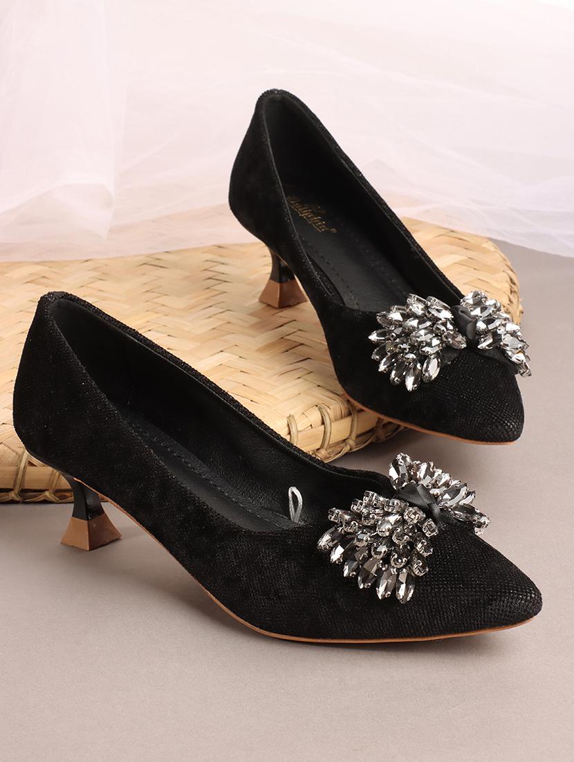 women black slip on pump - 21740072 -  Zoom Image - 0