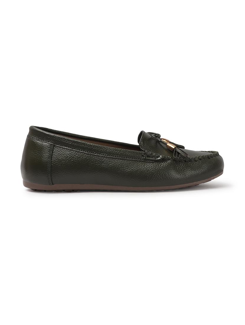 women green slip on loafer - 21740079 - Standard Image - 2