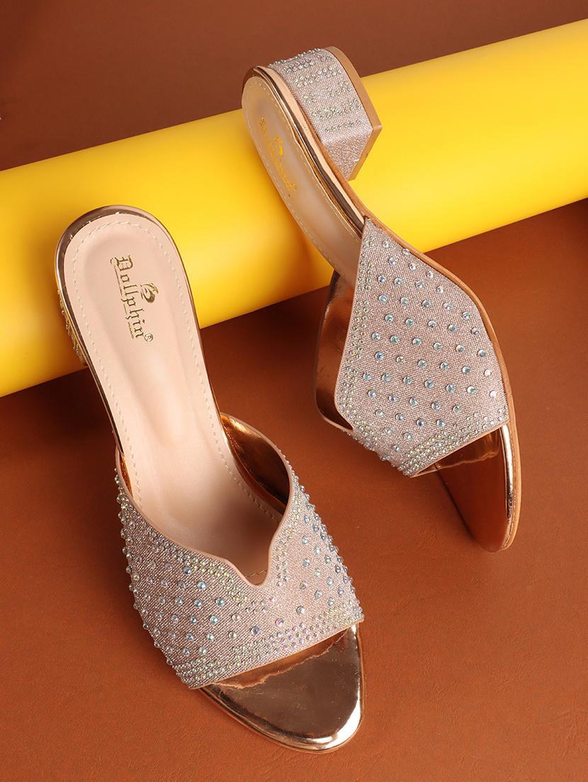 women embellished block heel sandal - 21740083 - Zoom Image - 0