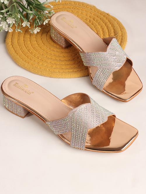 women embellished block heel sandal - 21740086 - Standard Image - 0