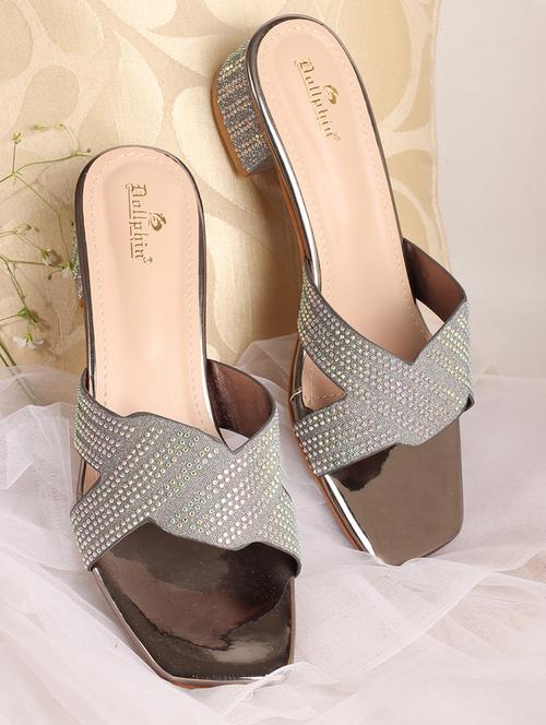 women embellished block heel sandal - 21740087 -  Standard Image - 0