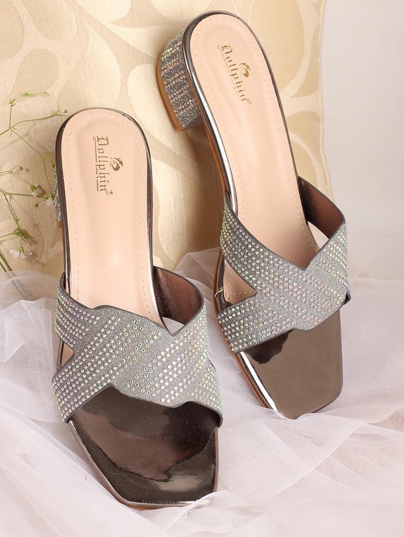 women embellished block heel sandal - 21740087 -  Zoom Image - 0
