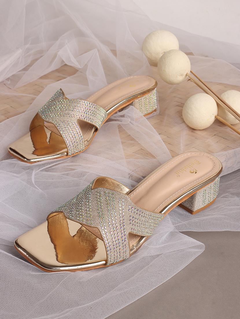 women embellished block heel sandal - 21740088 -  Zoom Image - 0