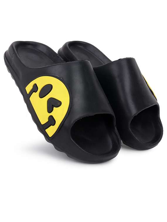 men printed slider flip flops - 21740314 -  Standard Image - 2