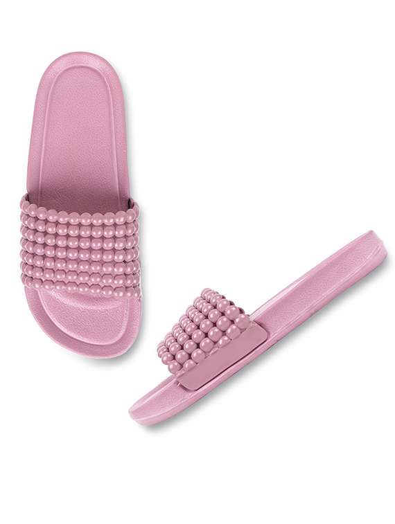 women solid slide flip flops - 21740339 -  Standard Image - 2