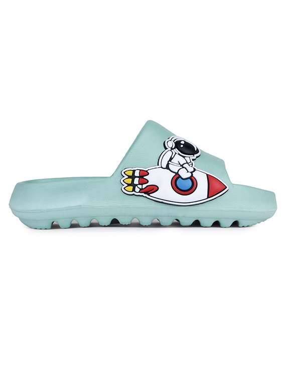 Women Printed Slide Flip Flops - 21740349 -  Standard Image - 2