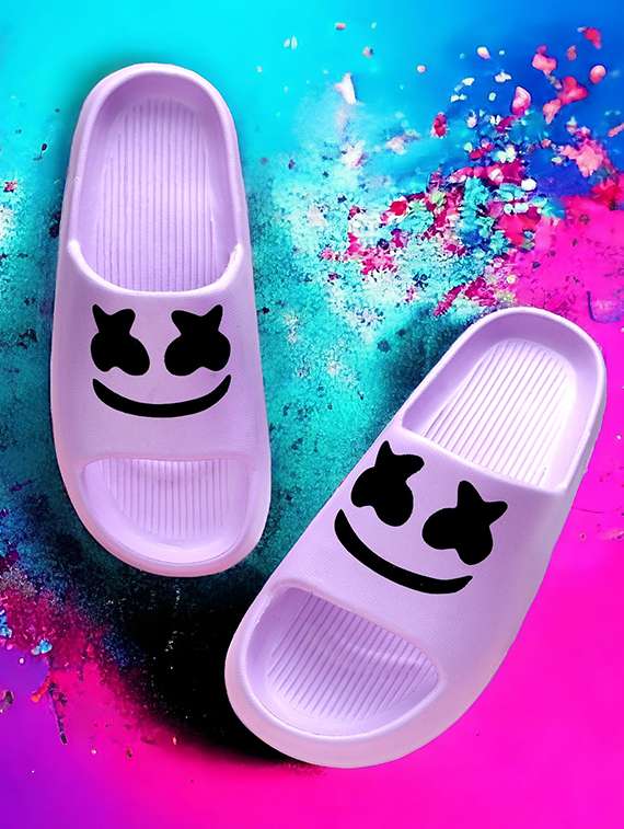 women printed slide flip flops - 21740364 -  Zoom Image - 0