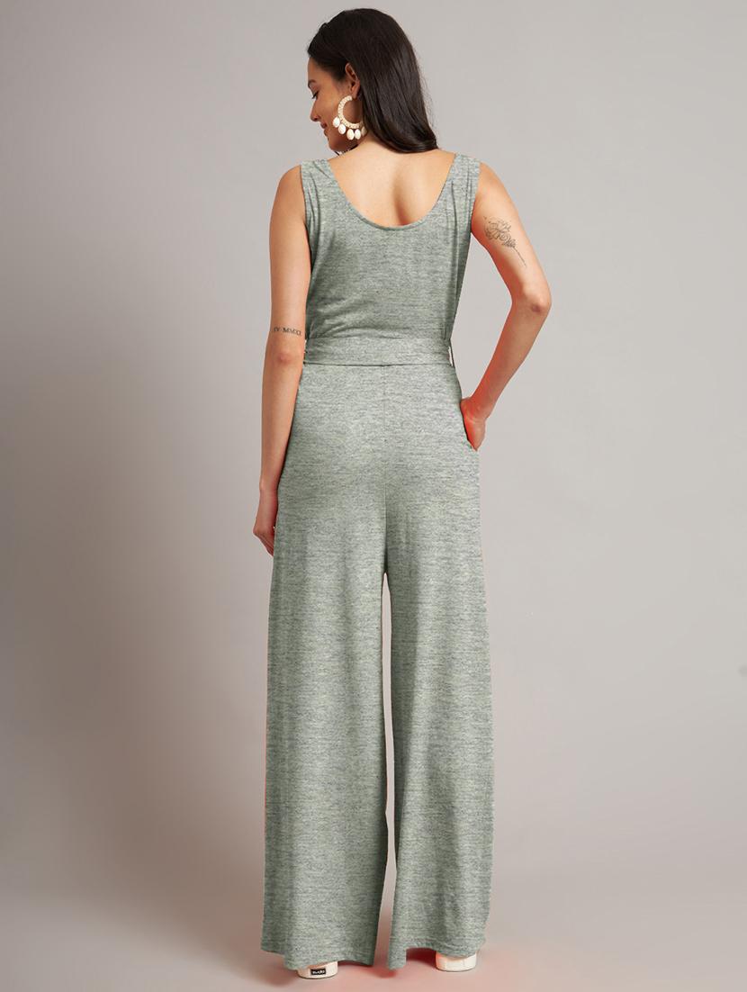 women solid sleeveless full length jumpsuit - 21740506 - Standard Image - 2