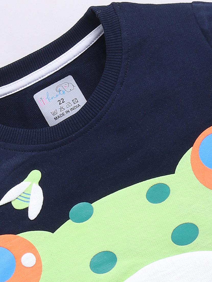 boys front print long sleeve sweatshirt - 21740648 - Standard Image - 2