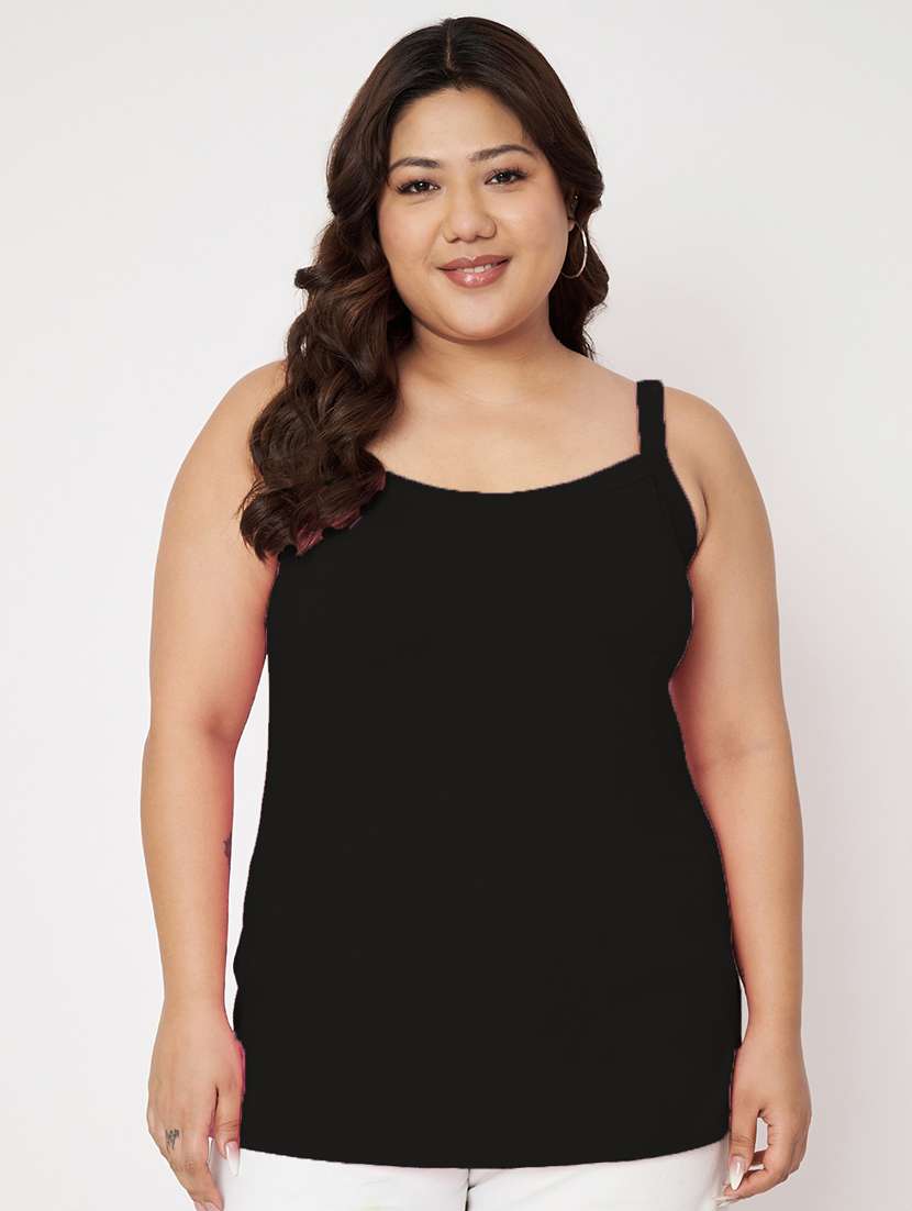 women plus size solid camisole
