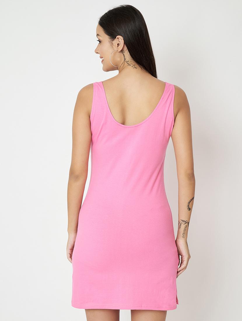 pink cotton blend camisole - 21740796 - Standard Image - 2